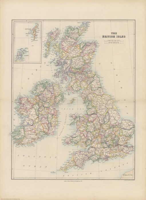 Stanford's Folio British Isles Map (1884) by Stanfords