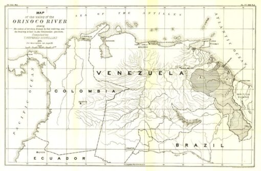 Valley of the Orinoco River - Published 1896 by National Geographic