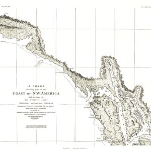A Chart showing part of the Coast of NW America Side 2 - Published 1899 by National Geographic