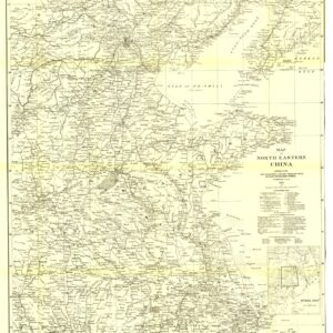 Map of North Eastern China - Published 1900 by National Geographic