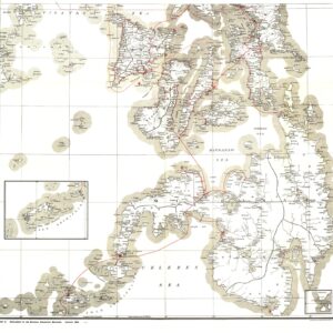 Philippines Military Telegraph Lines South - Published 1902 by National Geographic