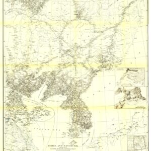Korea and Manchuria - Published 1904 by National Geographic