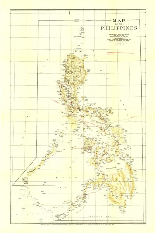 Philippines - Published 1905 by National Geographic