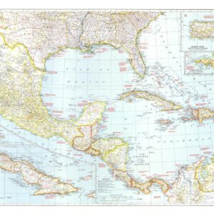 Mexico, Central America and the West Indies  -  Published 1939 by National Geographic