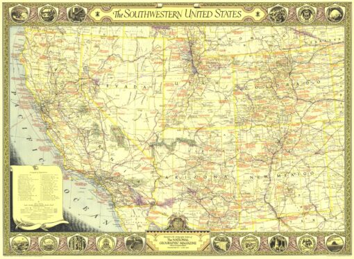 Southwestern United States  -  Published 1940 by National Geographic