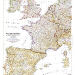 Western Europe  -  Published 1950 by National Geographic