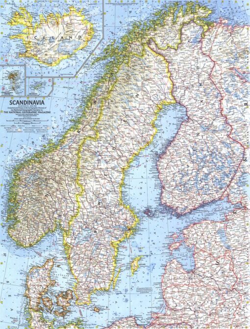 Scandinavia  -  Published 1963 by National Geographic