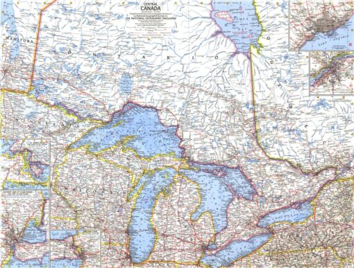Central Canada - Published 1963 by National Geographic