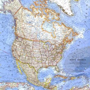 North America  -  Published 1964 by National Geographic