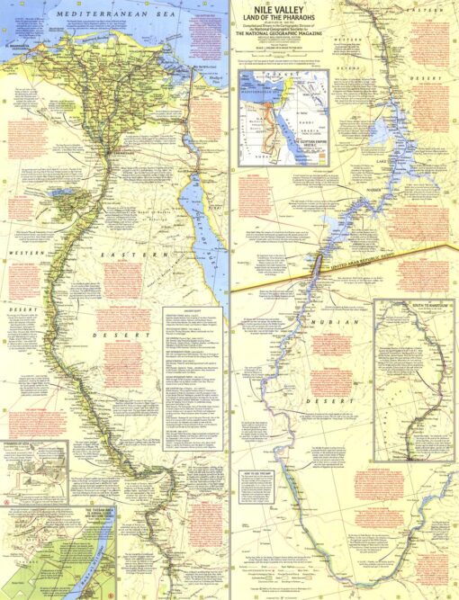 Nile Valley, Land of the Pharaohs  -  Published 1965 by National Geographic
