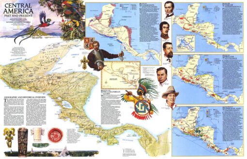 Central America Past and Present  -  Published 1986 by National Geographic