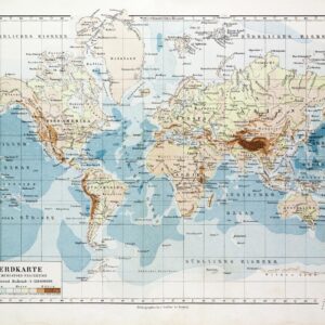 Map of the World in German (1899) by Artokoloro
