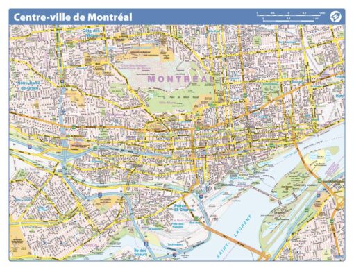 Montreal French Downtown - Compact (French Version) by Lucidmap