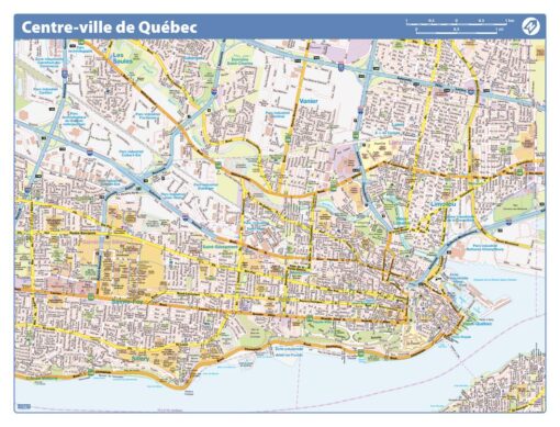 Quebec City Downtown - Compact (French Version) by Lucidmap