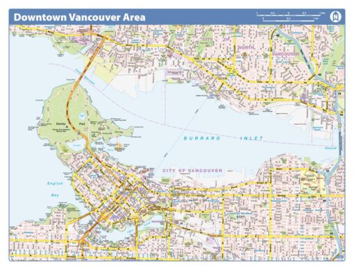 Vancouver Downtown - Compact by Lucidmap