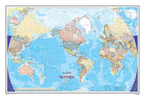 The World Wall Map - Atlas of Canada by Natural Resources Canada