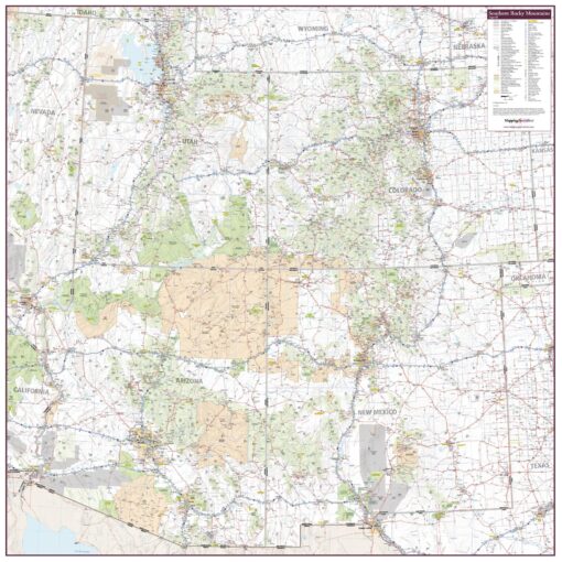 Southern Rocky Mountains by Mapping Specialists