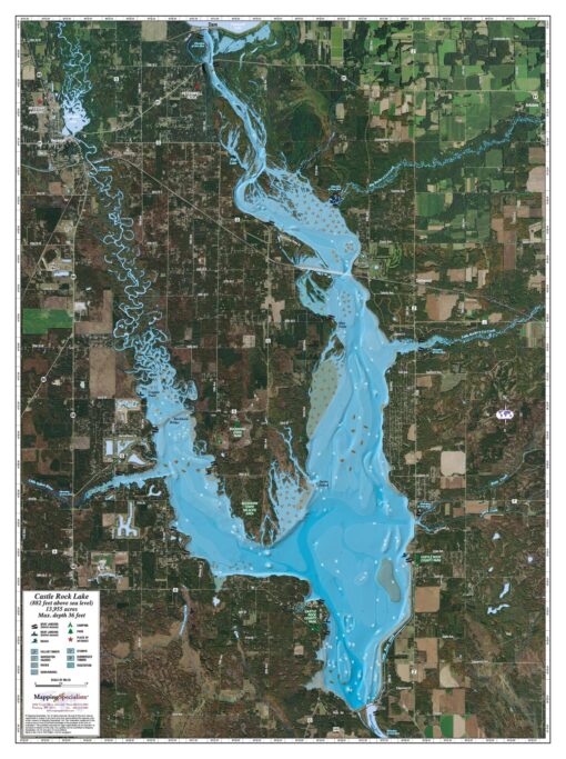 Castle Rock Lake by Mapping Specialists