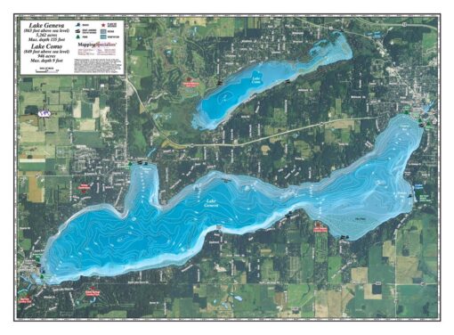 Geneva Lake by Mapping Specialists