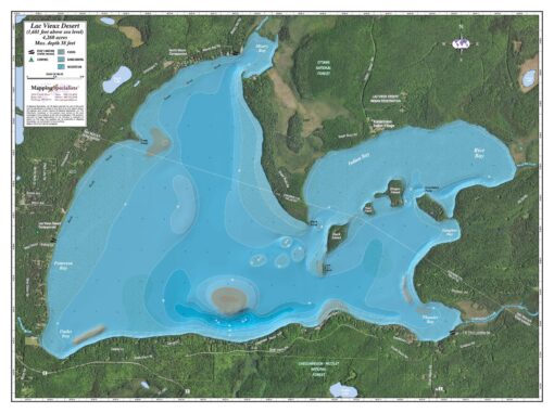 Lac Vieux Desert Lake by Mapping Specialists