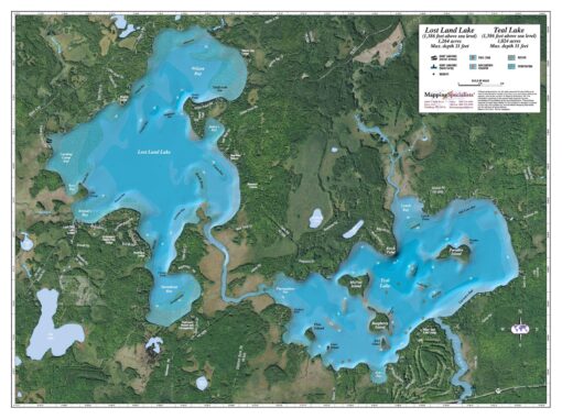 Lost Land & Teal lake by Mapping Specialists