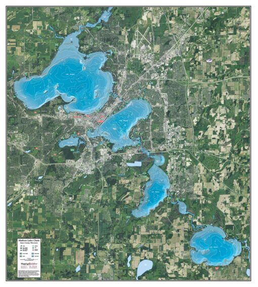 Madison Lakes Chain by Mapping Specialists