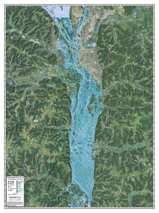 Mississippi River Pool 8 by Mapping Specialists