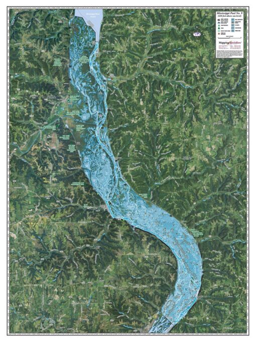 Mississippi River Pool 9 by Mapping Specialists