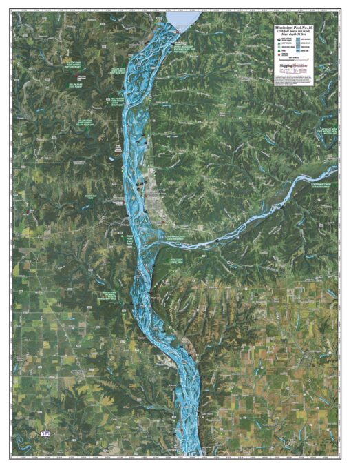 Mississippi river Pool 10 by Mapping Specialists