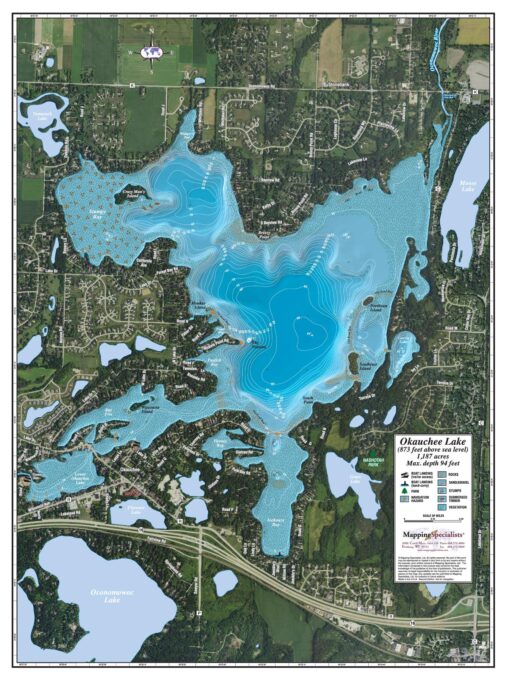 Okauchee Lake by Mapping Specialists
