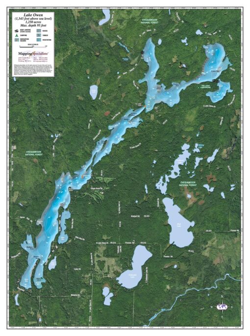 Owen Lake by Mapping Specialists