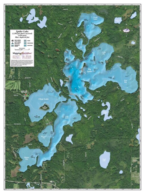 Spider Lake by Mapping Specialists