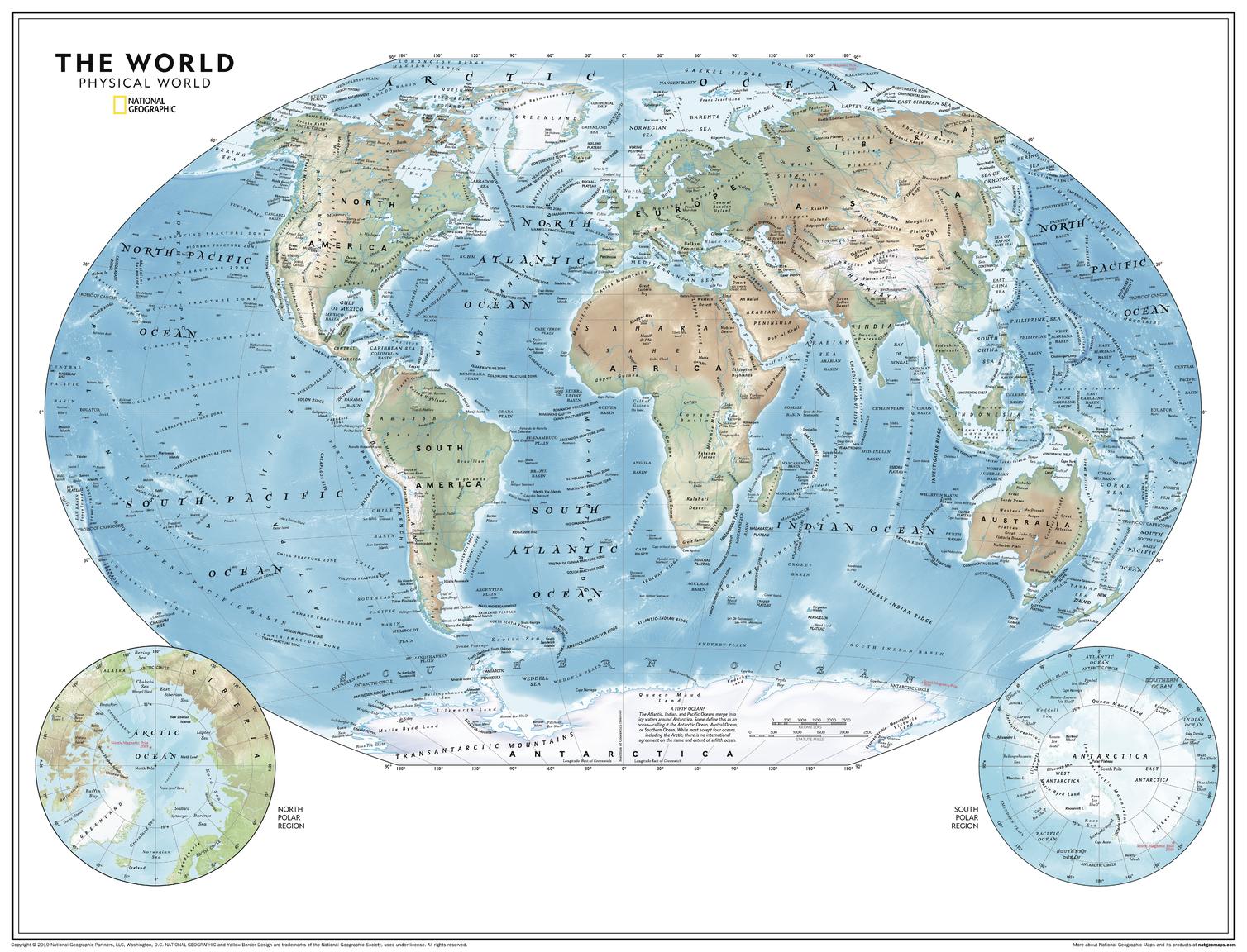 Physical World Map Atlas Of The World 11th Edition By National