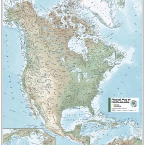 North America Physical - Atlas of the World, 11th Edition by National Geographic