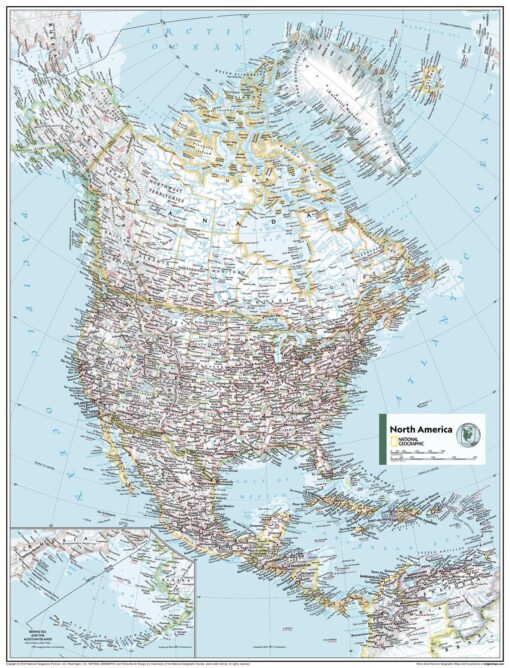 North America Political - Atlas of the World, 11th Edition by National Geographic