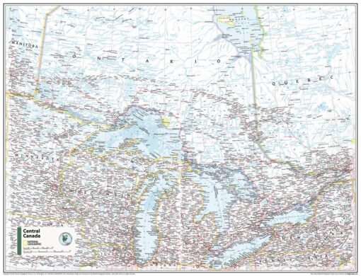 Central Canada - Atlas of the World, 11th Edition by National Geographic