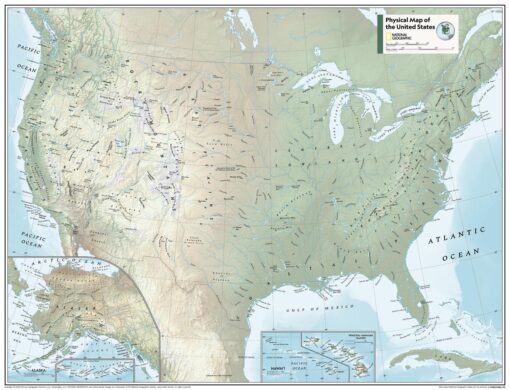 United States Physical - Atlas of the World, 11th Edition by National Geographic
