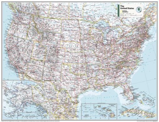 United States Political - Atlas of the World, 11th Edition by National Geographic