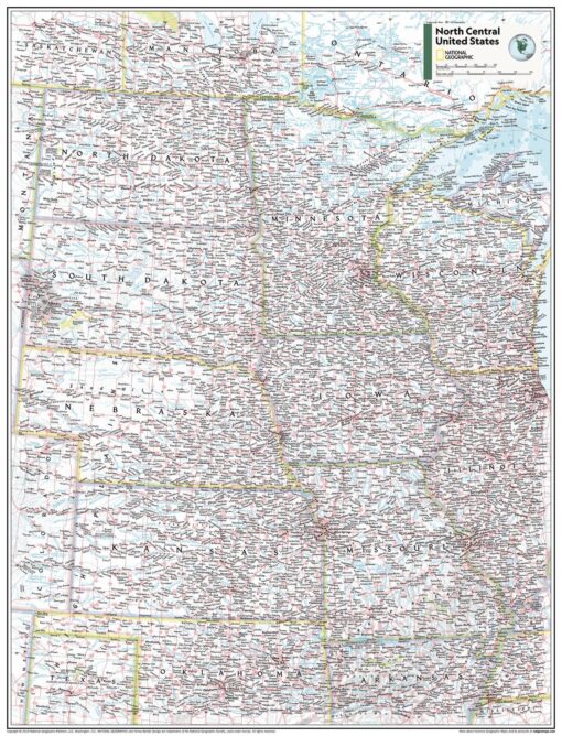 North Central U.S. - Atlas of the World, 11th Edition by National Geographic