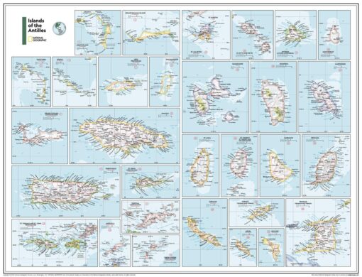 Islands of the Antilles - Atlas of the World, 11th Edition by National Geographic