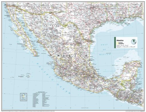 Mexico - Atlas of the World, 11th Edition by National Geographic