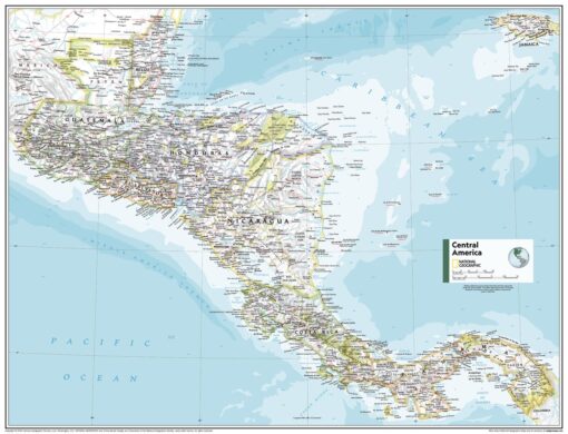 Central America - Atlas of the World, 11th Edition by National Geographic