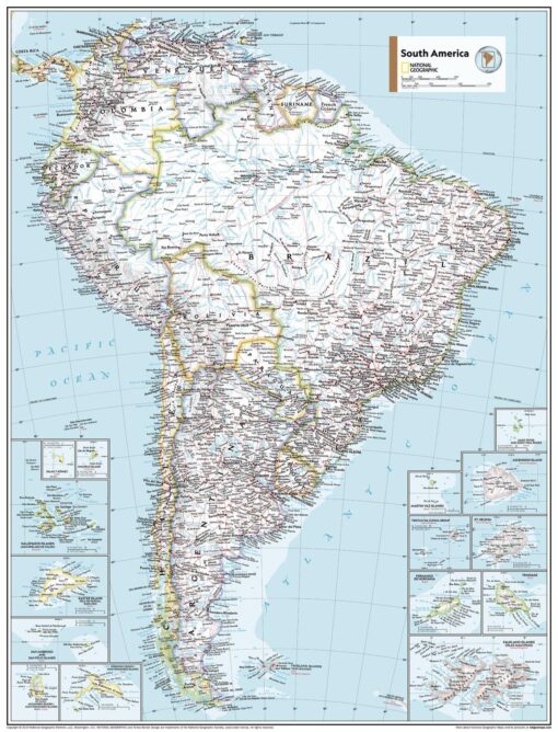 South America Political - Atlas of the World, 11th Edition by National Geographic