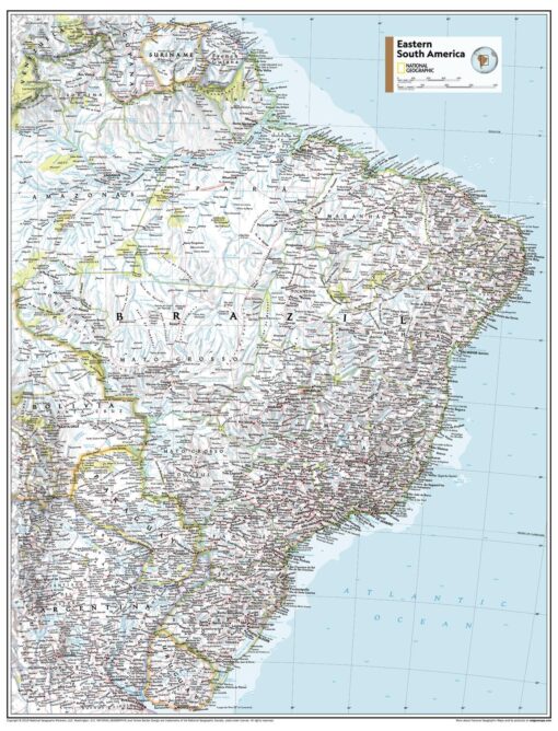 Eastern South America - Atlas of the World, 11th Edition by National Geographic