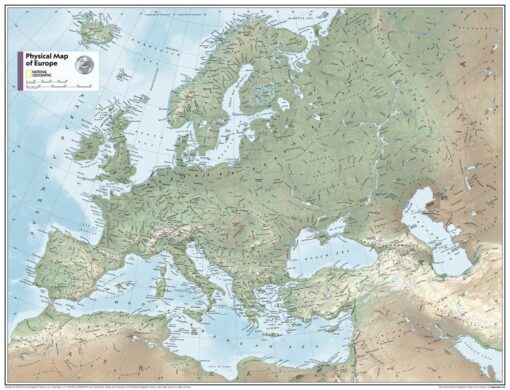 Europe Physical - Atlas of the World, 11th Edition by National Geographic