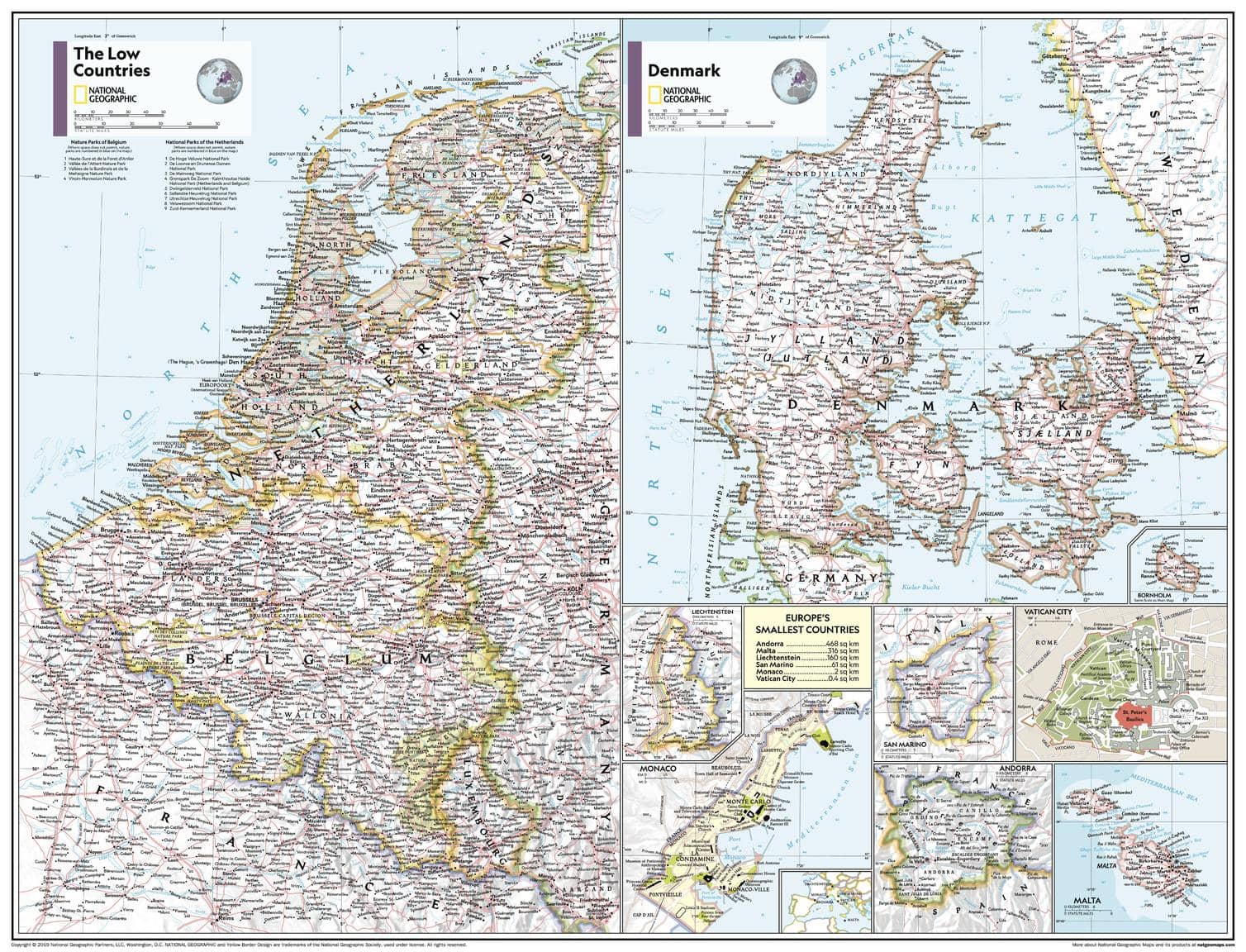 The Low Countries, Denmark, and Europe's Smallest Countries Atlas of
