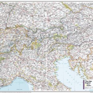 The Alps Region - Atlas of the World, 11th Edition by National Geographic