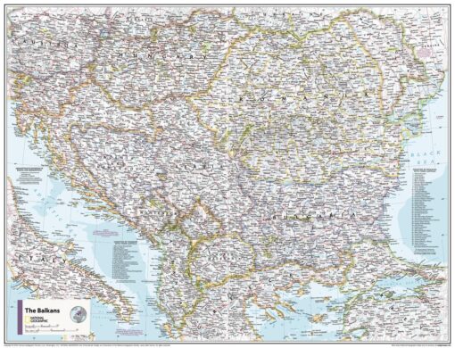 The Balkans - Atlas of the World, 11th Edition by National Geographic