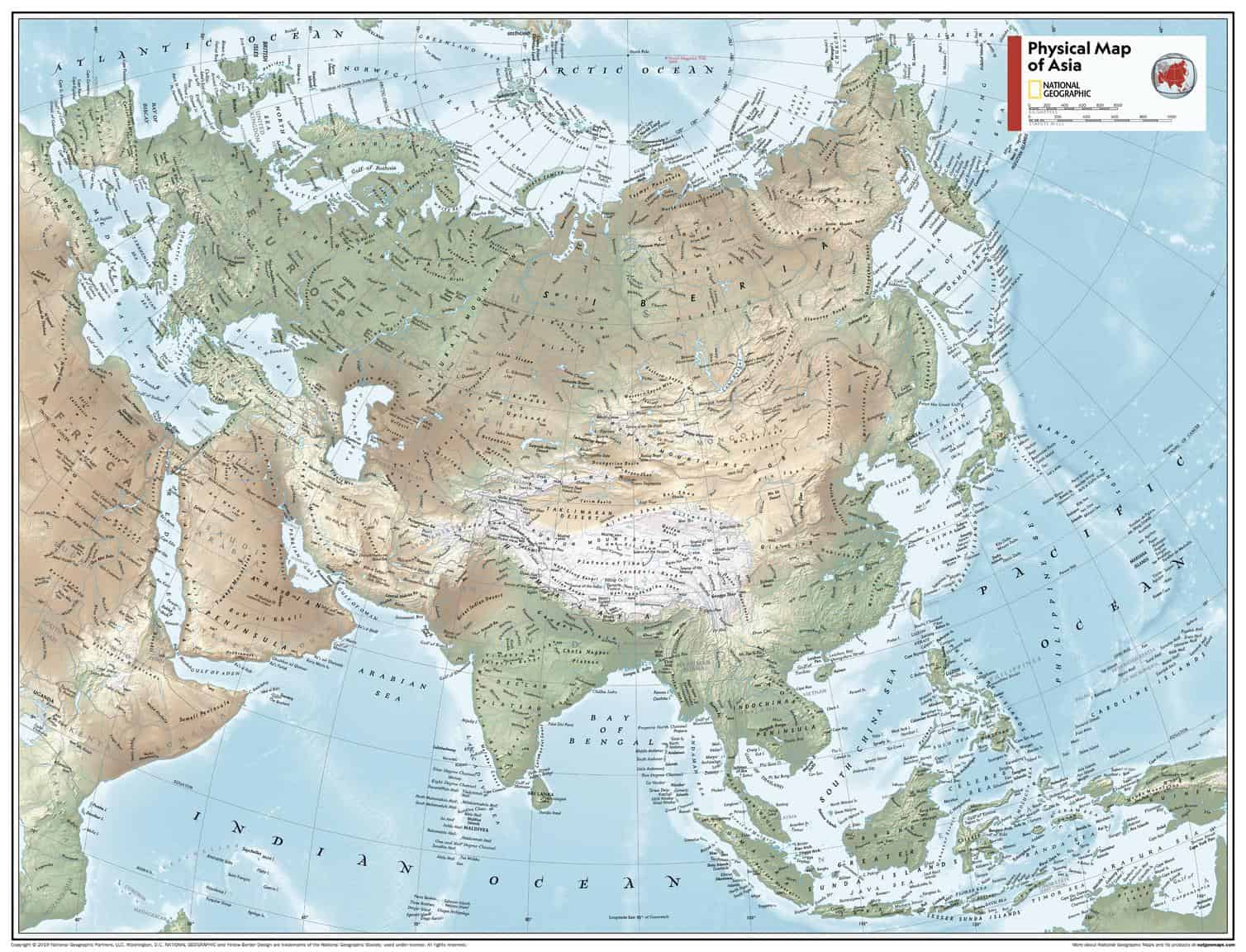 World Atlas Map Of Asia World Atlas Map Of Asia