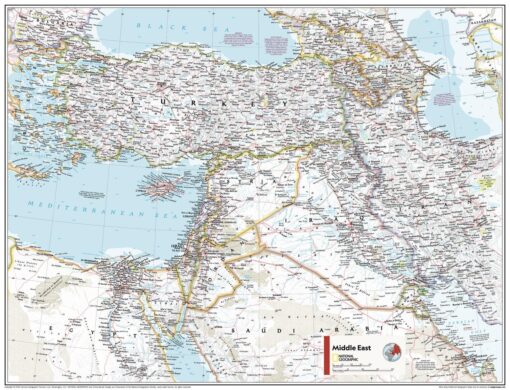 Middle East - Atlas of the World, 11th Edition by National Geographic
